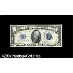 Fr. 1704* $10 1934C Silver Certificate. Gem Crisp Uncir Fr. 1704* $10 1934C Silver Certificate. Gem 