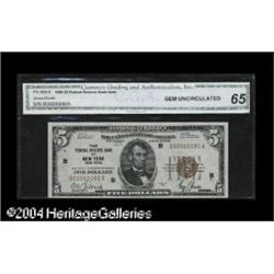 Fr. 1850-B $5 1929 Federal Reserve Bank Note. Gem Crisp Fr. 1850-B $5 1929 Federal Reserve Bank Note