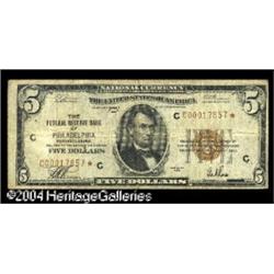 Fr. 1850-C* $5 1929 Federal Reserve Bank Note. Fine. Fr. 1850-C* $5 1929 Federal Reserve Bank Note. 