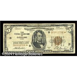 Fr. 1850-D* $5 1929 Federal Reserve Bank Note. Fine. Fr. 1850-D* $5 1929 Federal Reserve Bank Note. 