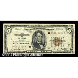 Fr. 1850-H $5 1929 Federal Reserve Bank Note. Fine. Fr. 1850-H $5 1929 Federal Reserve Bank Note. Fi