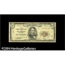 Fr. 1850-L $5 1929 Federal Reserve Bank Note. Very Good Fr. 1850-L $5 1929 Federal Reserve Bank Note