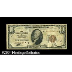 Fr. 1860-C* $10 1929 Federal Reserve Bank Note. Fine- Fr. 1860-C* $10 1929 Federal Reserve Bank Note