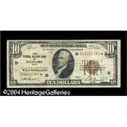 Fr. 1860-D* $10 1929 Federal Reserve Bank Note. Fine Fr. 1860-D* $10 1929 Federal Reserve Bank Note.