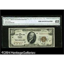 Fr. 1860-F $10 1929 Federal Reserve Bank Note. CGA Gem Fr. 1860-F $10 1929 Federal Reserve Bank Note