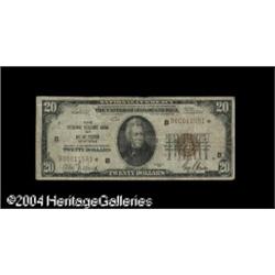 Fr. 1870-B* $20 1929 Federal Reserve Bank Note. Very Go Fr. 1870-B* $20 1929 Federal Reserve Bank No