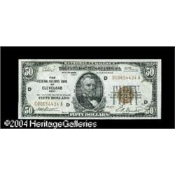 Fr. 1880-D $50 1929 Federal Reserve Bank Note. Very Fin Fr. 1880-D $50 1929 Federal Reserve Bank Not