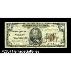 Fr. 1880-I* $50 1929 Federal Reserve Bank Note. Fine- Fr. 1880-I* $50 1929 Federal Reserve Bank Note