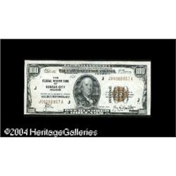 Fr. 1890-J $100 1929 Federal Reserve Bank Note. Very Fi Fr. 1890-J $100 1929 Federal Reserve Bank No