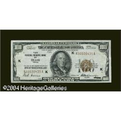 A Federal Reserve Bank Note Trio, Including:$5 1929 FRB Fr. 1890-K $100 1929 Federal Reserve Bank No