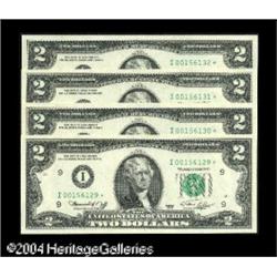 Fr. 1935-I* $2 1976 Federal Reserve Notes. Four Conse Fr. 1935-I* $2 1976 Federal Reserve Notes. Fou
