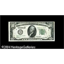 Fr. 2000-I $10 1928 Federal Reserve Note. CGA Graded Ve Fr. 2000-I $10 1928 Federal Reserve Note. Ch