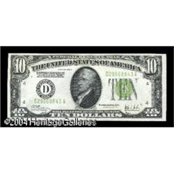 Fr. 2003-D $10 1928C Federal Reserve Note. Gem Crisp Un Fr. 2003-D $10 1928C Federal Reserve Note. G