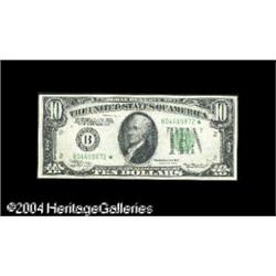 Fr. 2006-B* $10 1934A Federal Reserve Note. About Uncir Fr. 2006-B* $10 1934A Federal Reserve Note. 