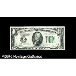 Fr. 2008-D* $10 1934-C Federal Reserve Note. Gem Crisp Fr. 2008-D* $10 1934C Federal Reserve Note. G
