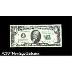 Fr. 2020-C $10 1969-B Federal Reserve Note. CGA Choice Fr. 2020-C $10 1969-B Federal Reserve Note. G