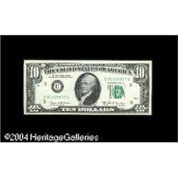 Fr. 2020-C $10 1969B Federal Reserve Note. Gem Crisp Un Fr. 2020-C, E $10 1969B Federal Reserve Note