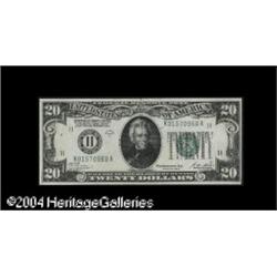 1928 $20 Federal Reserve Note, Fr-2050-K, VF+. Fr. 2050-K $20 1928 Federal Reserve Note. Choice Cris