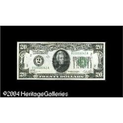 A 'B' and an 'F' $20 from the 1928A SeriesFr. 2051-B $2 A "B" and an "F" $20 from the 1928A Series