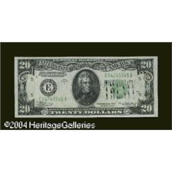 Fr. 2054-E/Fr. 2055-E $20 1934/1934A Federal Reserve No Fr. 2054-E/Fr. 2055-E $20 1934/1934A Federal
