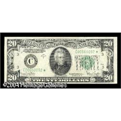 Fr. 2058-C* $20 1934D Federal Reserve Note. Choice Cr Fr. 2058-C* $20 1934D Federal Reserve Note. Ch