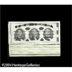 Hidden Treasurers.Giori Test Note - Lincoln, Jefferson, Hidden Treasurers.