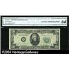 Image 1 : Fr. 2061-G* $20 1950-B Federal Reserve Note. CGA Choice Fr. 2061-G* $20 1950B Federal Reserve Note. 