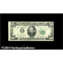 Two $20 Stars.Fr. 2064-B* $20 1950E Federal Reserve Not Two $20 Stars.