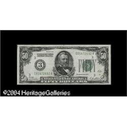 Fr. 2100-C $50 1928 Federal Reserve Note. Gem Crisp U Fr. 2100-C $50 1928 Federal Reserve Note. Gem 