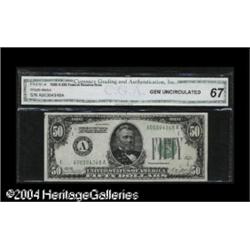 Fr. 2101-A $50 1928-A Federal Reserve Note. CGA Gem Unc Fr. 2101-A $50 1928A Federal Reserve Note. C