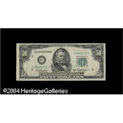 Fr. 2109-C* $50 1950B Federal Reserve Note. Very Choice Fr. 2109-C* $50 1950B Federal Reserve Note. 