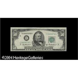 Fr. 2109-C* $50 1950B Federal Reserve Note. Very Choice Fr. 2109-C* $50 1950B Federal Reserve Note. 