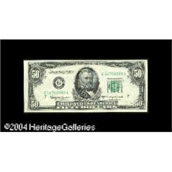 Fr. 2111-G $50 1950-D Federal Reserve Note. Gem Crisp U Fr. 2111-G $50 1950D Federal Reserve Note. G