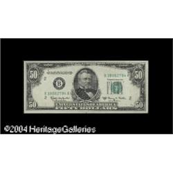 Fr. 2112-B $50 1950-E Federal Reserve Note. Choice Cris Fr. 2112-B $50 1950E Federal Reserve Note. C