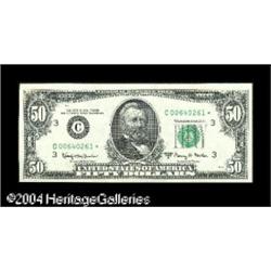 Fr. 2113-C* $50 1963A Federal Reserve Note. Gem Crisp Fr. 2113-C* $50 1963A Federal Reserve Note. Ge