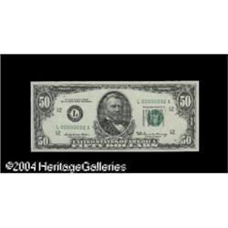 Fr. 2114-L $50 1969 Federal Reserve Note. Choice Cris Fr. 2114-L $50 1969 Federal Reserve Note. Choi