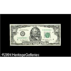 1974 $50 Federal Reserve Note, Fr-2118-D*, Choice-Gem C Two Star Cleveland $50s.