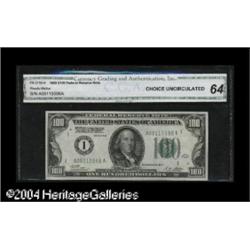 Fr. 2150-A $100 1928 Federal Reserve Note. CGA Choice U Fr. 2150-A $100 1928 Federal Reserve Note. C