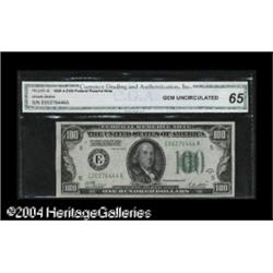 Fr. 2151-E $100 1928-A Federal Reserve Note. Very Fine. Fr. 2151-E $100 1928A Federal Reserve Note. 