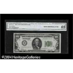 Fr. 2151-H $100 1928-A Federal Reserve Note. CGA Gem U Fr. 2151-H $100 1928A Federal Reserve Note. C