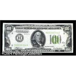 Fr. 2152-H $100 1934 Light Green Seal Federal Reserve Fr. 2152-H $100 1934 Light Green Seal Federal 