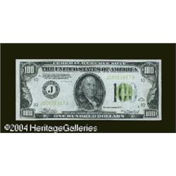 Fr. 2152-J $100 1934 Federal Reserve Note. Very Fine-Ex Fr. 2152-J $100 1934 Federal Reserve Note. C