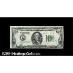 Fr. 2152-K $100 1934 Mule Federal Reserve Note. Choic Fr. 2152-K $100 1934 Mule Federal Reserve Note