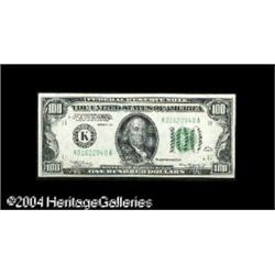 Fr. 2152-K $100 1934 Federal Reserve Note. Gem Crisp Un Fr. 2152-K $100 1934 Federal Reserve Note. C