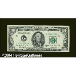 Fr. 2161-E* $100 1950-D Federal Reserve Note. Gem Crisp Fr. 2161-E* $100 1950D Federal Reserve Note.
