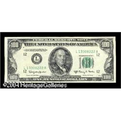Fr. 2162-L $100 1950E Federal Reserve Note. Gem Crisp Fr. 2162-L $100 1950E Federal Reserve Note. Ge