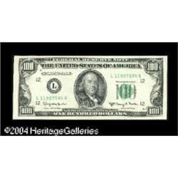 Fr. 2162-L $100 1950E Federal Reserve Note. Choice Ab Fr. 2162-L $100 1950E Federal Reserve Note. Ch