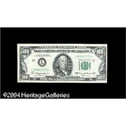 Fr. 2163-L* $100 1963-A Federal Reserve Note. Gem Crisp Fr. 2163-L* $100 1963A Federal Reserve Note.