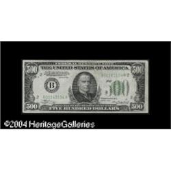 Fr. 2201-B $500 1934 Federal Reserve Note. About Uncirc Fr. 2201-B $500 1934 Federal Reserve Note. A