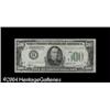 Image 1 : Fr. 2201-B $500 1934 Federal Reserve Note. About Uncirc Fr. 2201-B $500 1934 Federal Reserve Note. A
